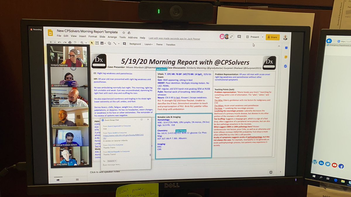 moorekendraa's tweet photo. Finally made it to my first @CPSolvers VMR! ...their 50th one, but #betterlatethannever! So impressed by this crew (including my badass co-chief @Sharminzi) &amp; so grateful for the opportunity to learn from brilliant educators near and far! @Gurpreet2015 @gradydoctor @rabihmgeha https://t.co/hvjb4SqvyF