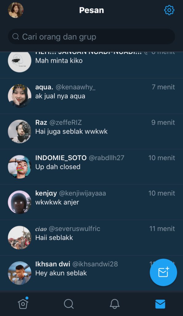 Nisablacpink's tweet photo. Maaciw udah mau bls chat-chat gabut aku😭 https://t.co/7MilrnfIw8