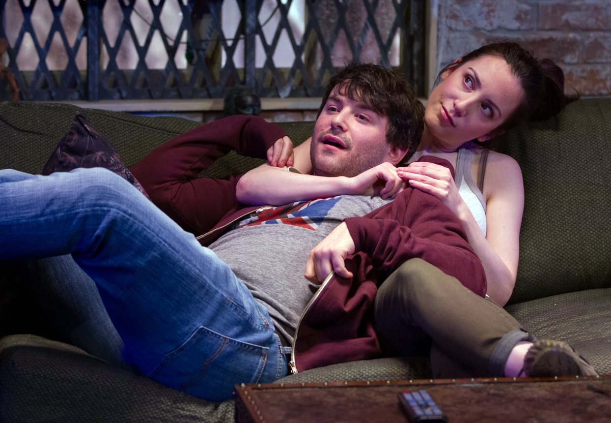 sigtheatre's tweet photo. Tonight on SIGNATURE STRONG LIVE! We're talking to @ABrightMonster about world premiere musicals. Here's a photo of Alex and @iamjessfontana in @sigtheatre's SOON by @nickblaemire. Tune in on Facebook at 8PM EST. Watch here https://t.co/hyFDhE00Kg #SigStrongLive https://t.co/osyX31yVMU