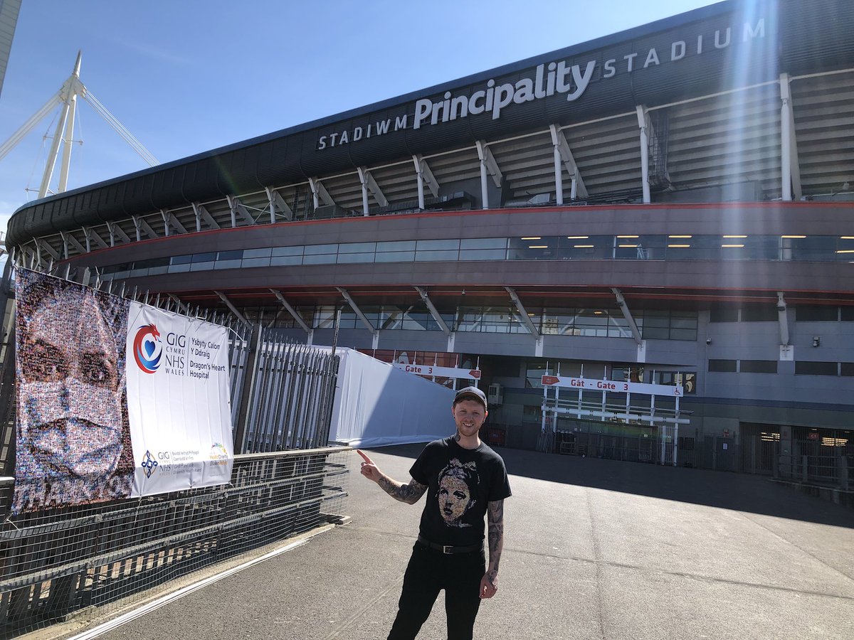 NathanWyburnArt's tweet photo. So proud to have my artwork in and around #TheDragonsHeart @principalitysta as well as other sites around Wales. @WelshGovernment @CV_UHB @Health_Charity #NHSthankyou #WelshArtist https://t.co/jtwquFkzuA