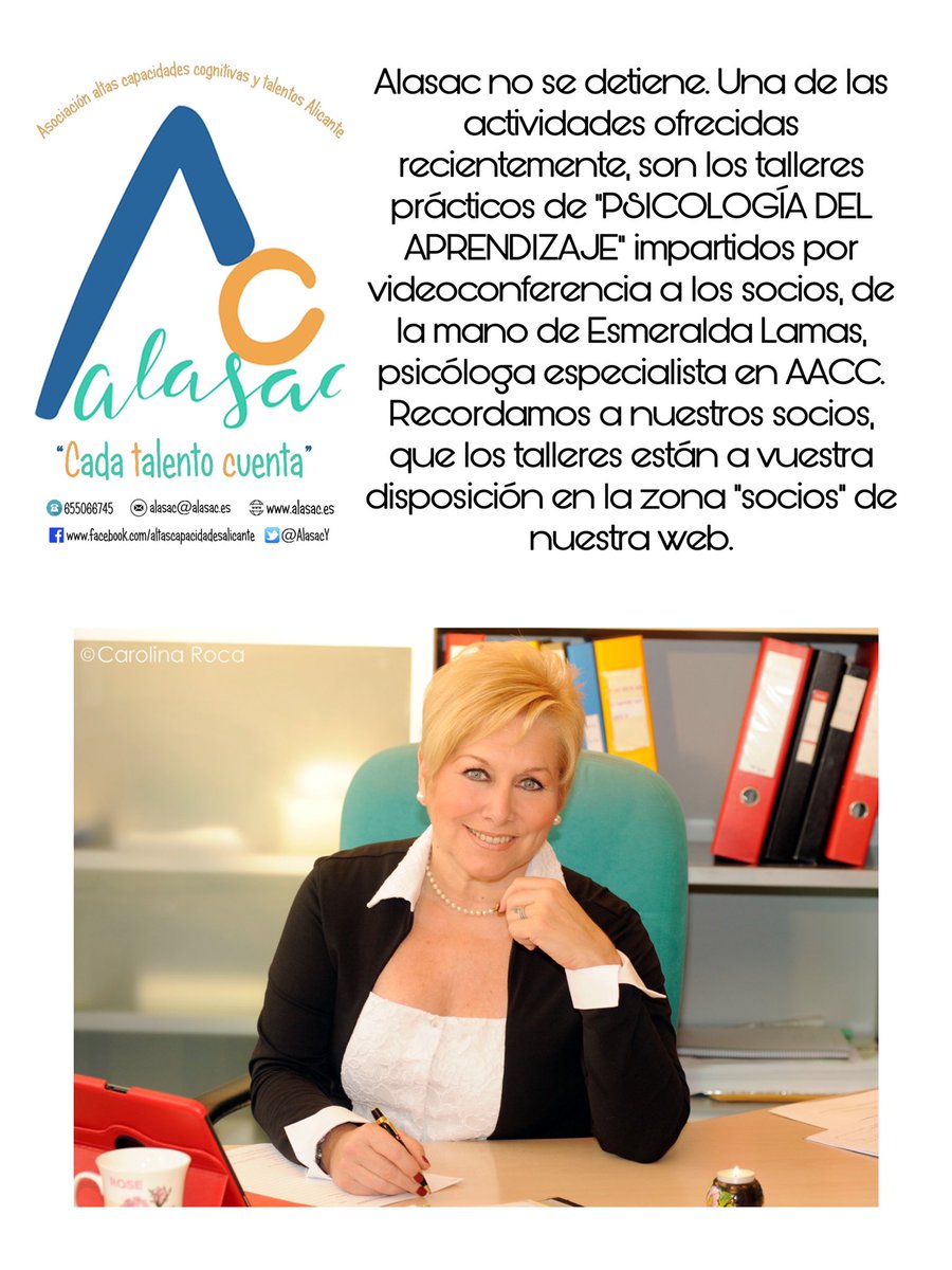 Este sábado 23 a las 10h toca sesión de repaso del taller de APRENDIZAJE DE HABITOS.  Compartiremos experiencia y despejaremos dudas con Esmeralda Lamas. ¡Os esperamos!