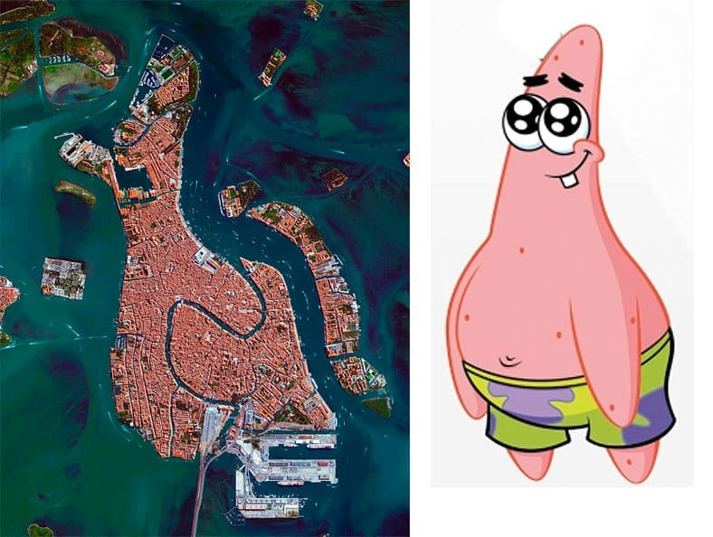 Some look at clouds and experience pareidolia.
Others at maps and satellite images. 👏👏
via instagram.com/gis_geek/