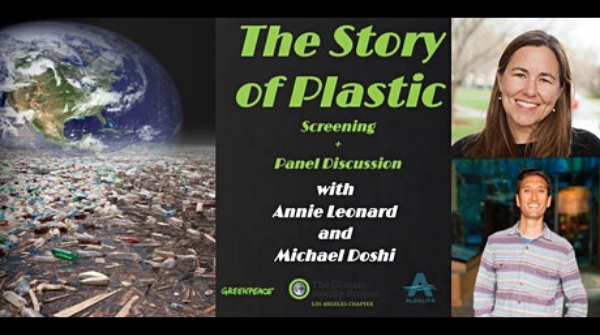 laclimateleader's tweet image. We're excited to host a panel discussion of the award winning doc THE STORY OF PLASTIC this Saturday (5/23) with @storyofstuff founder @AnnieMLeonard and Michael Doshi of @Algalita . To register for panel (and screening of the film), visit: tinyurl.com/yb3lvjpz