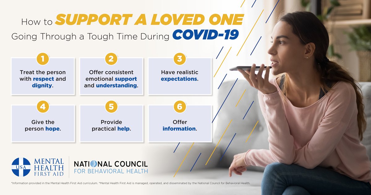 May is #MentalHealthAwarenessMonth.  Reach out and support a loved one who may be going through a tough time during Covid-19.