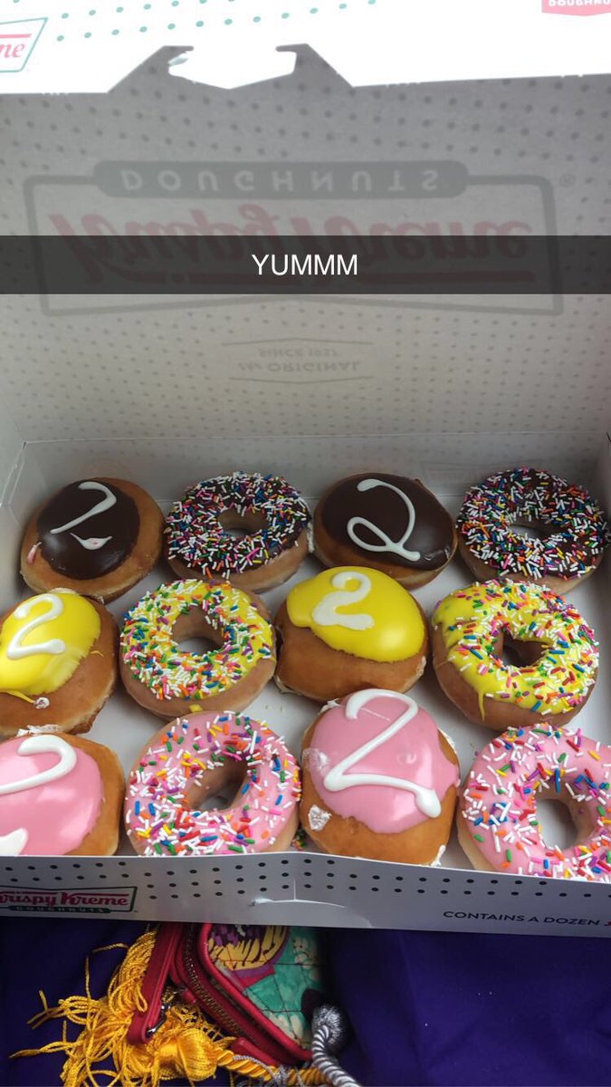 Thanks <a href="/krispykreme/">Krispy Kreme</a> for helping these twins and the Class of 2020 with a sweet celebration today!