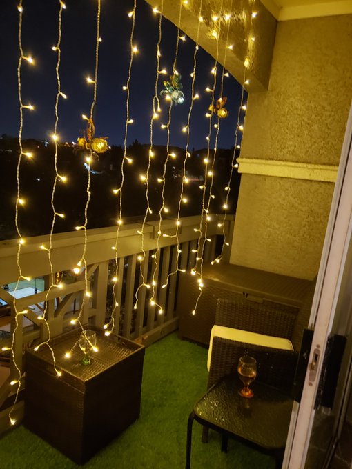 I set up my balcony yesterday, took all day. Now I also have bruises all over and I'm soar as hell lol