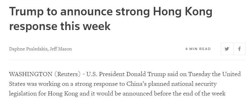 HuXijin_GT's tweet photo. Will you really send US troops to land on Hong Kong? If you don't', your “powerful” response is nothing but bluffing, isn’t it? Canceling Hong Kong's separate customs territory status is not “powerful,” and China has long been prepared for that. https://t.co/WhMNCP5HAs