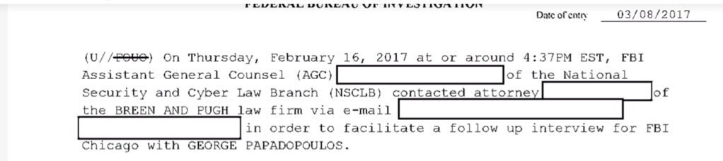 March 8 2017 supplement entry, not interview date. Attorney to Attorney. Lots of events going on in other parts of the investigation as the calendar pages flipped. GP offering up his cell phone to analyze for malware/cyber threats. Offering to meet with Mifsud for FBI.