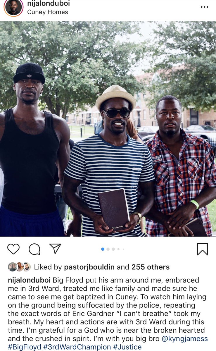 mbraceTHEcool's tweet photo. #GeorgeFloyd

Pictures of George in the 3rd ward community with  Houston church “Resurrection Houston”

I just don’t  want us to see the moment his life was taken...but also the moments where he was making Real Impact! https://t.co/w4a24fDBwu