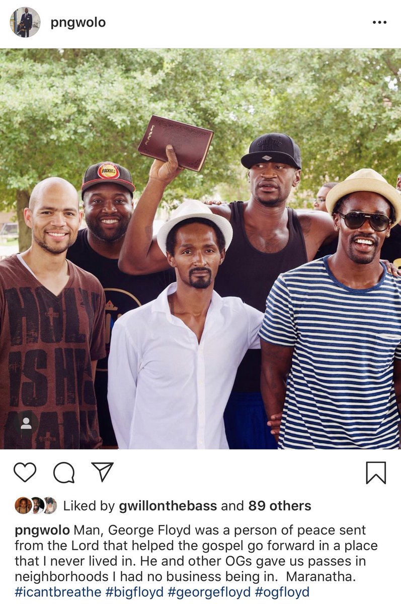 mbraceTHEcool's tweet photo. #GeorgeFloyd

Pictures of George in the 3rd ward community with  Houston church “Resurrection Houston”

I just don’t  want us to see the moment his life was taken...but also the moments where he was making Real Impact! https://t.co/w4a24fDBwu