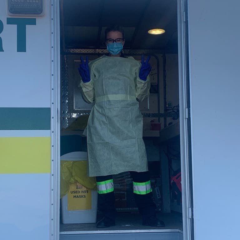 IslandEMS's tweet photo. Every day, our paramedics are doing everything possible to keep their patients and communities safe during this pandemic. Regular handwashing & equipment sanitizing, paramedics are suiting up when appropriate to keep themselves and others safe during this pandemic. #PSW2020 https://t.co/hZpLkqGy8t