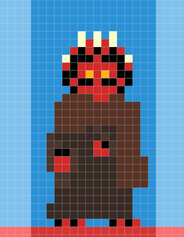 necropocene's tweet photo. making baby darth maul at this scale? extremely hard and i shouldnt have picked a character with this much facial detail #RPGMaker2020 https://t.co/C8DwDXPvDF