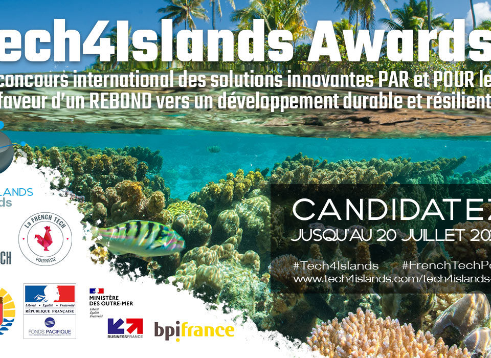 #Startup #frenchtech #Tech4Islands
CANDIDATEZ ICI tech4islands.com
Avant le 20 juillet 2020
#healthtech #esante #bluetech #cleantech #smarttourisme

Grand concours international Tech4Islands #Awards 2020 pour  les « îles d’après » en faveur du #REBOND 
#villagefrancophone