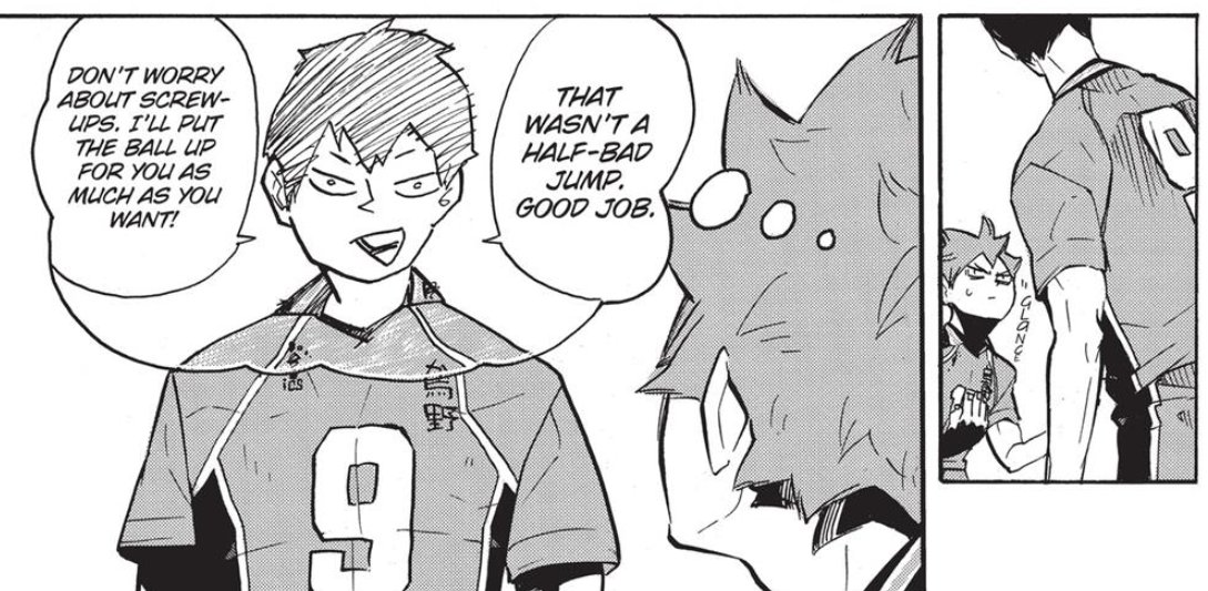 and with that comes an overwhelming desire to be SEEN by kageyama as a worthy partner in return, someone worthy enough to play with and set too, not out of necessity, but because hinata is WORTH it.