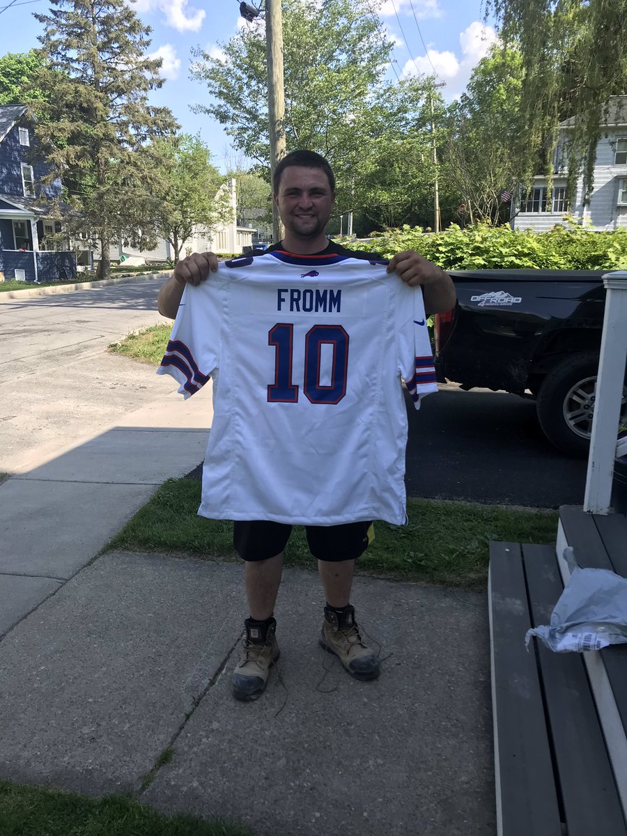 Collin Carson (@collincarson18) on Twitter photo This <a href="/BuffaloBills/">Buffalo Bills</a> season ticket holder has been on the <a href="/FrommJake/">JakefromStateFromm</a> train since season 1 of QB1 so it’s only fitting I got him his favorite player’s jersey for this year! This <a href="/BuffaloBills/">Buffalo Bills</a> season ticket holder has been on the <a href="/FrommJake/">JakefromStateFromm</a> train since season 1 of QB1 so it’s only fitting I got him his favorite player’s jersey for this year!