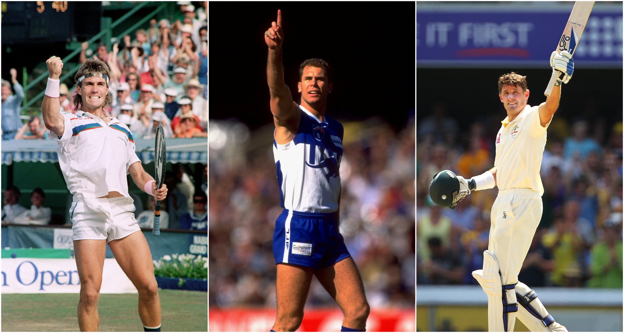 Happy birthday Pat Cash, Wayne Carey and Michael Hussey.

Three legends of Australian sport. 

One special day. 