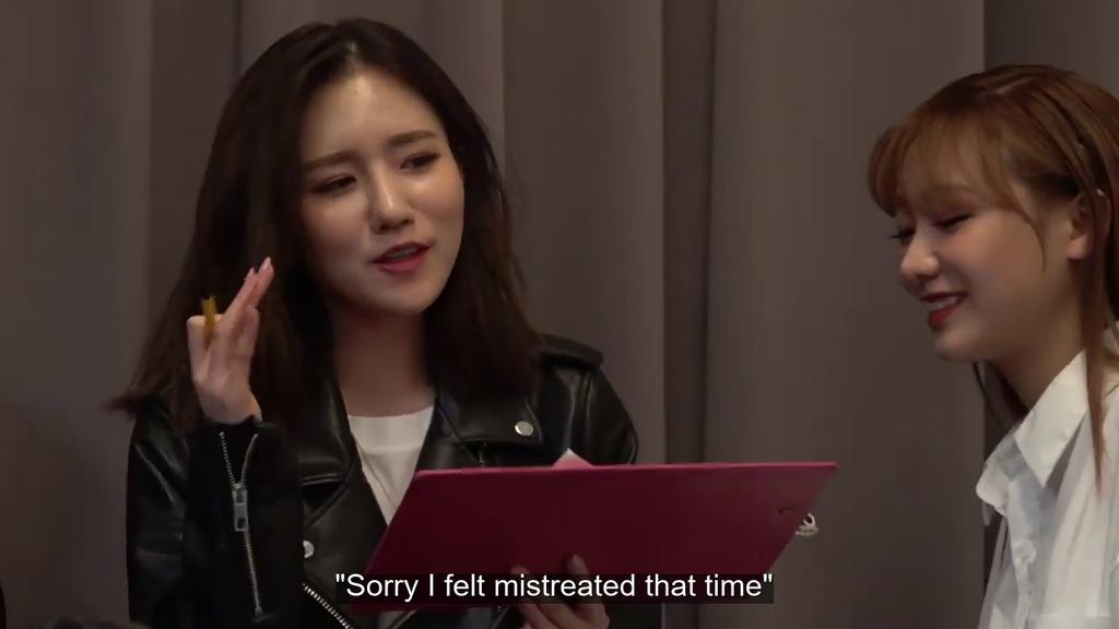i am not ready for this "i'm sorry" game  remember that episode from lovelyz in wonderland when the members were asked who's the member they feel sorry for the most 