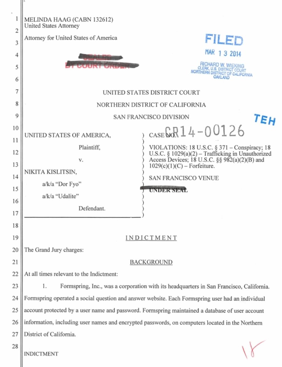 4/ Kislitsin, a Group-IB Exec who lived in the US, was indicted in March 2014, a case recently unsealed in relation Nikulin's (the indictments are basically identical). Curiously, Group-IB has defended him, mentioning that he met a DOJ employee in 2013.  https://www.group-ib.com/media/official-statment-gib-cr-16-00440/