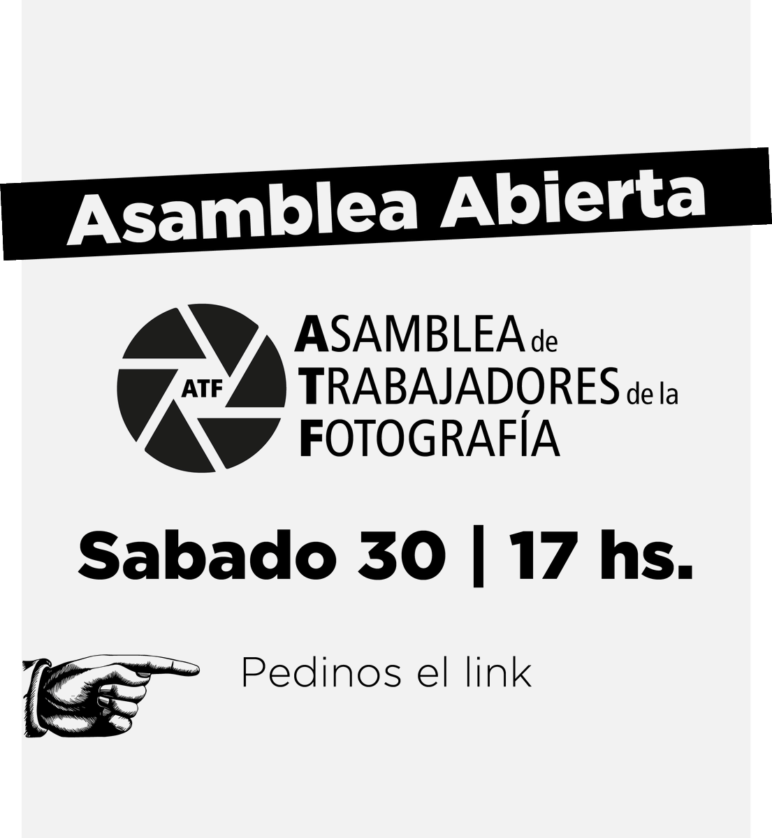 trabajadoresfo3's tweet photo. Sumate a la segunda Asamblea de Trabajadores de la Fotografía 📷
👉Pedinos el Link!
.
.
#fotografos #covid_19 #covid #cuarentena #amba #fotografia #bsas #fotografes #atf #foto #bsasfotos #fotografxsarg #socialeros #fotoperiodismo #fotorecitales #fotografoseventos #institucionales https://t.co/V5CqEXMYPq