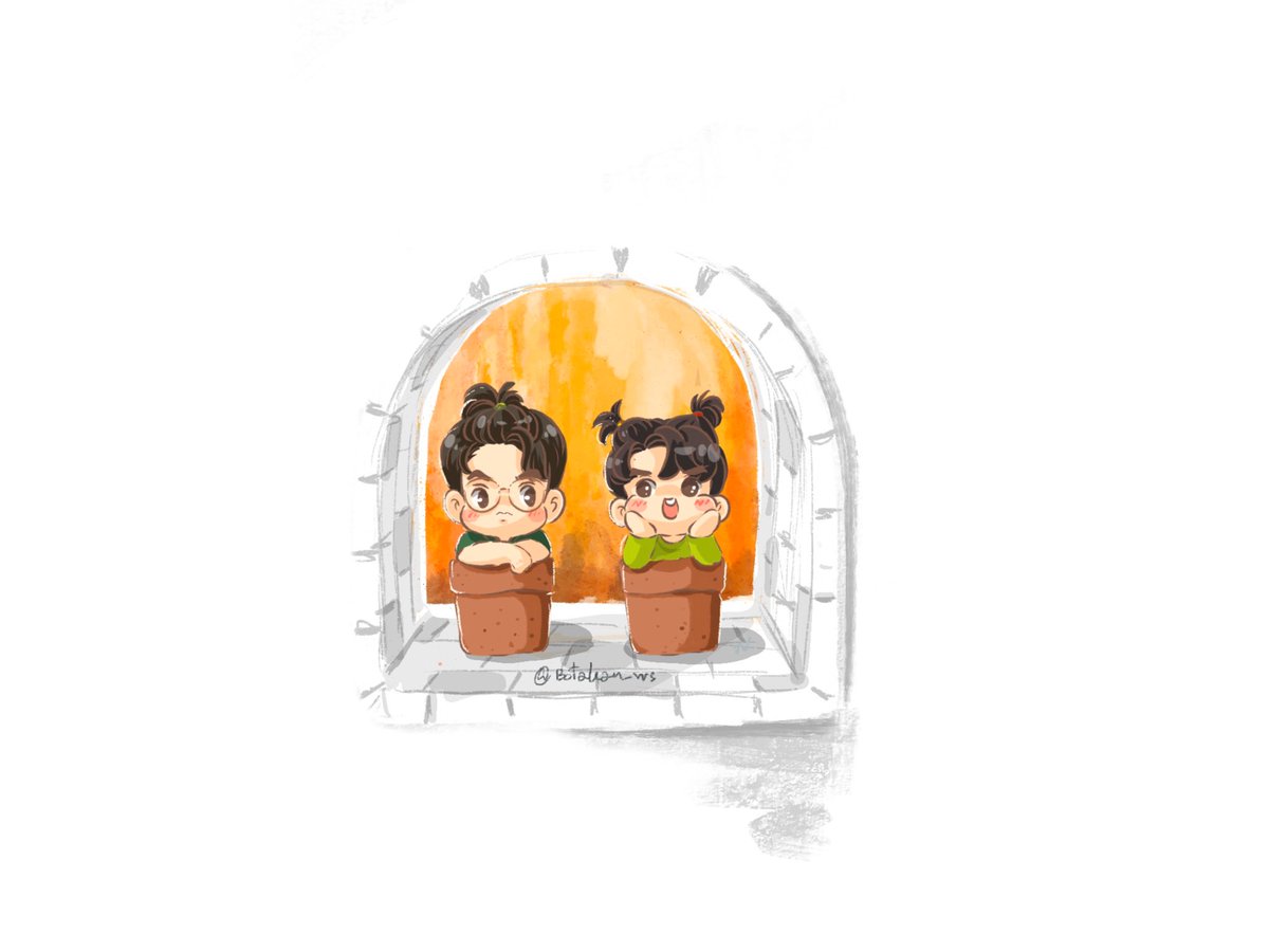 botakan_ws's tweet photo. ออกมารับแสงกันหน่อยจะได้โตไวไว  🌻

#บ้านตระกูลต้าว
#fanartbybotakan https://t.co/SxmXwTHoq9