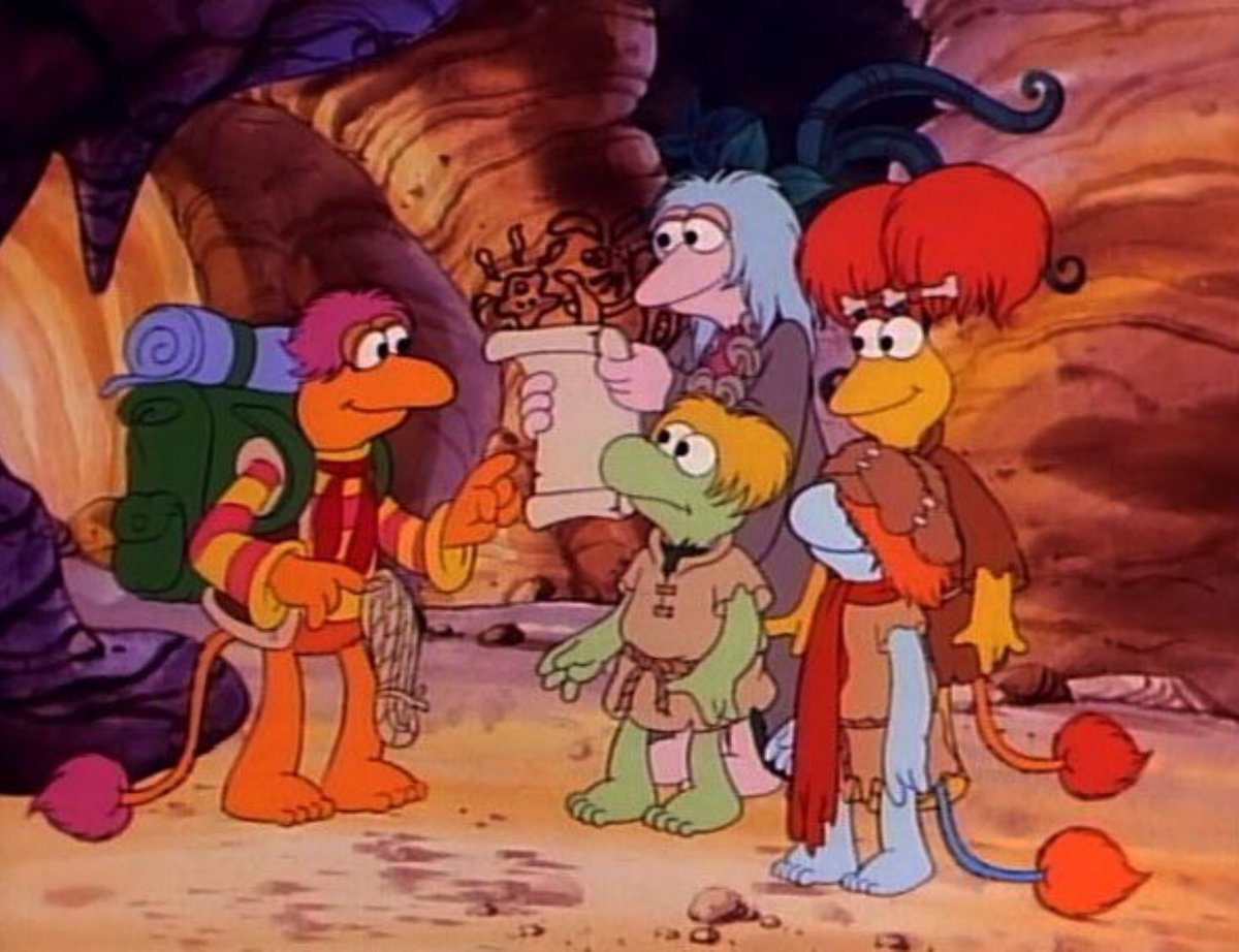 Besides the original series that aired on HBO for 4 seasons, Fraggle Rock had a cartoon that aired in 1987. It was alright, was basically a watered down version of the Muppet version. Only lasted only 13 episodes, NBC probably saw how big Muppet Babies was & wanted their own.