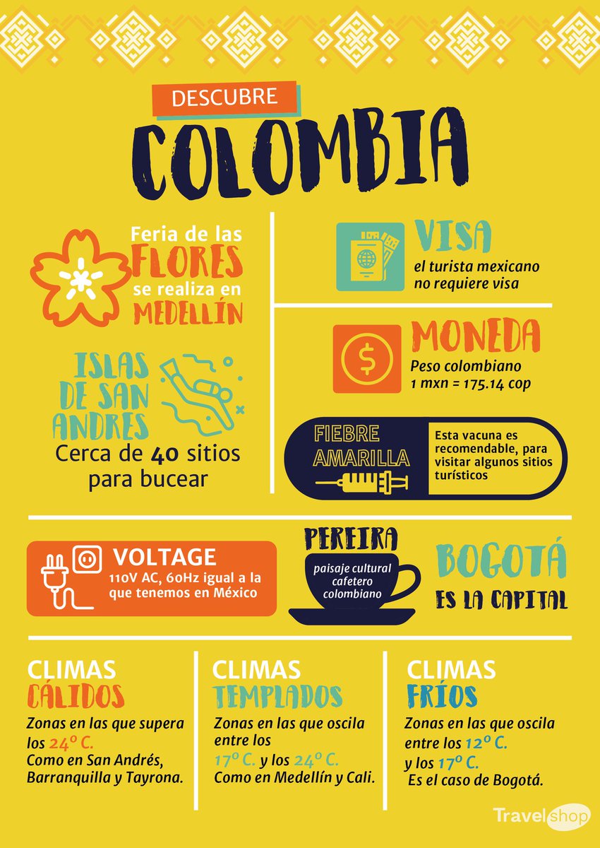 NotasdeViajesmx's tweet photo. NotasdeViajesmx 
#FelizMartes ¡ Lo que debemos saber de los países donde viajamos!
Checate estas infografías. https://t.co/mpcPz9bCq4