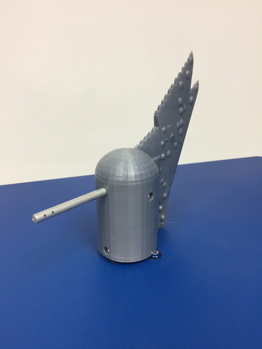 QEDWindPower's tweet image. #UniqueProblems require unique solutions:  When a customer in the #USVI contacted us about a large bird attacking their wind sensor, we knew a #UniqueSolution was required.  In order to deter #bigbird, we created and printed a 3D Wind Vane that discourages further aggression.