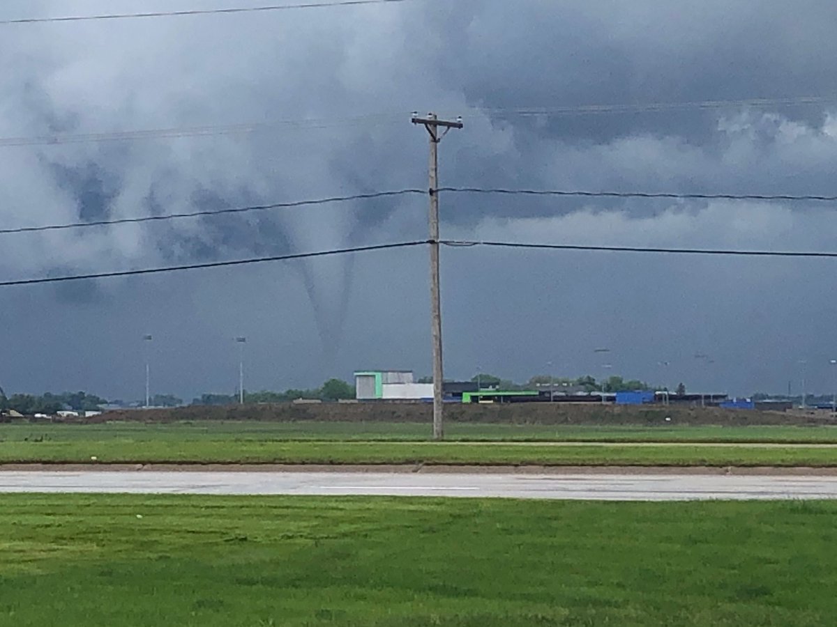 All are safe at Northwest High School today after this afternoon's tornado.