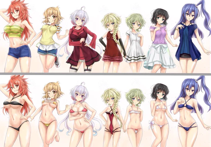 #誰か優しい人が拡散してくれてフォロワーさんが増えるらしい 
今後も各ジャンルごとに差分ヒロインズシリーズ絵定期的更新中!それ以外にもいろいろ描きますよっと 