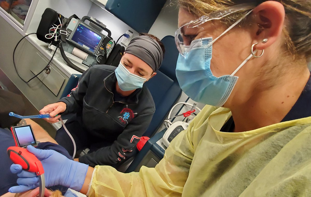 MaskwacisEMS's tweet photo. Our MAA team doing some simulation work today https://t.co/KoFiu5oYs9