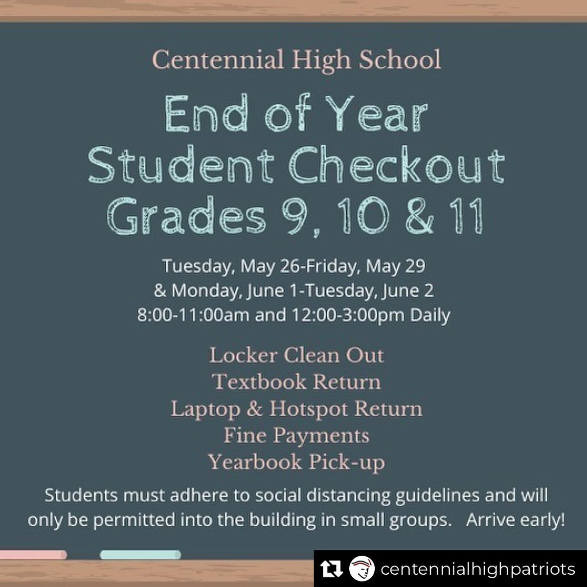 This week and next! End of year checkout