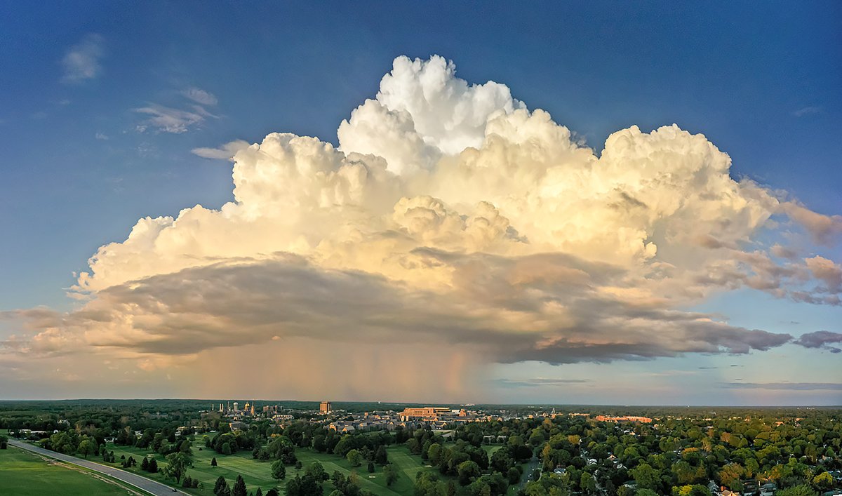 mattcashore's tweet image. That...was an interesting cloud that passed near campus earlier tonight.