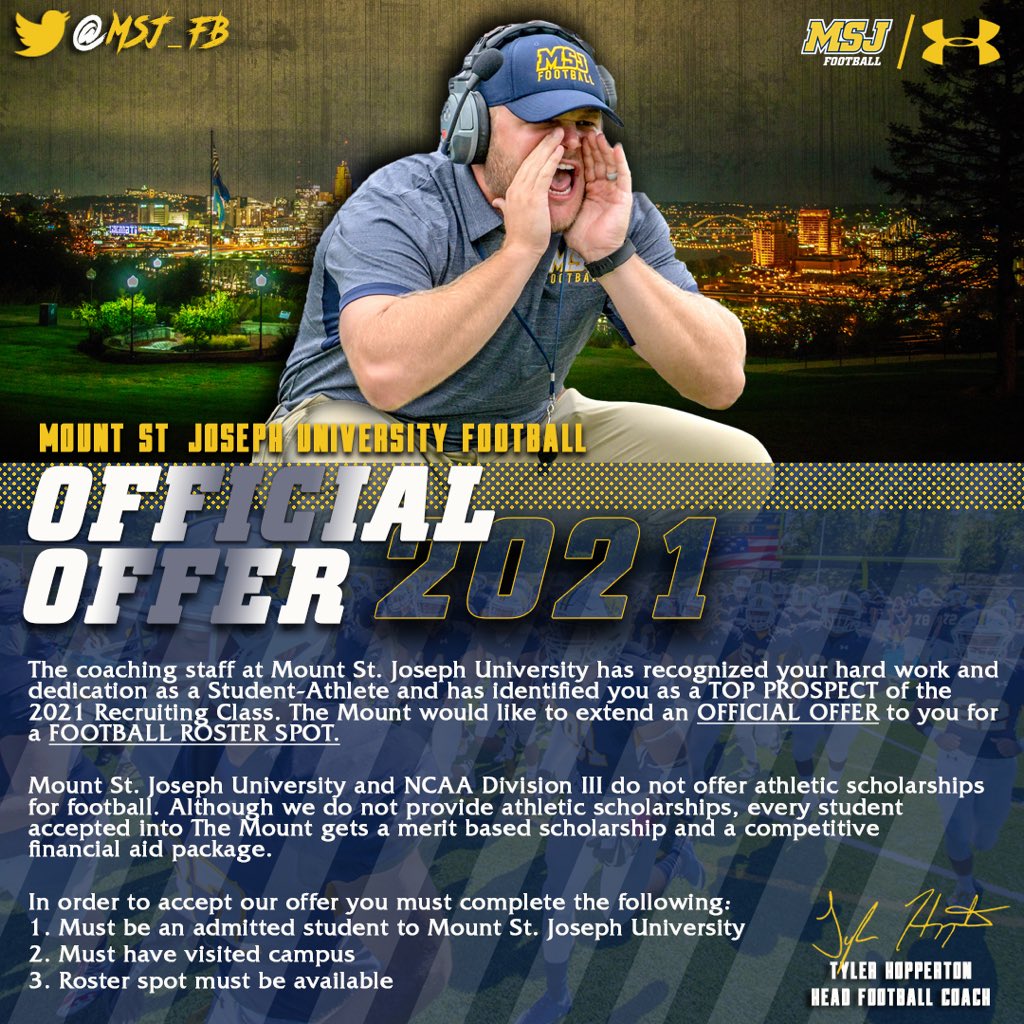 Maxwell23488001's tweet photo. Very blessed and humbled for this opportunity! I would like to thank @CoachHeidrich and the rest of @MSJ_FB for this opportunity! https://t.co/dRCyo2lTBJ