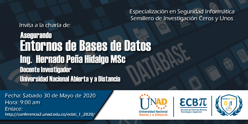 Estimados amigos, todos cordialmente invitados a participar de esta charla del ingeniero <a href="/hernandojpena/">Hernando José Peña H.</a> y el <a href="/cerosyunosunad/">Semillero de Investigación En Ciberseguridad</a> de la <a href="/UniversidadUNAD/">Universidad UNAD</a> <a href="/soniaxmo/">Sonia Moreno</a> <a href="/AMendezGonza/">Alejandro Mendez</a> <a href="/NilabFM/">Nilson Ferreria</a> <a href="/igqb10/">Ivancho</a> <a href="/danielguzman1/">Daniel Andrés Guzmán Arevalo</a> <a href="/EdnaRoRodriguez/">Edna Rocio Rodriguez</a> <a href="/ilianamontana/">Iliana Montaña</a>