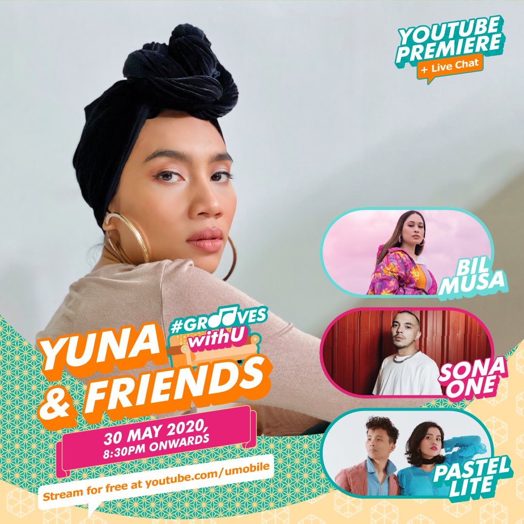 ItsSonaOne's tweet photo. Tune in this Saturday 30 May 8:30pm onwards and Raya with us @yunamusic @bilmusa @pastellite @umobile #UMobileMY #RayaWithU #GroovesWithU https://t.co/RZ0V3axv8l