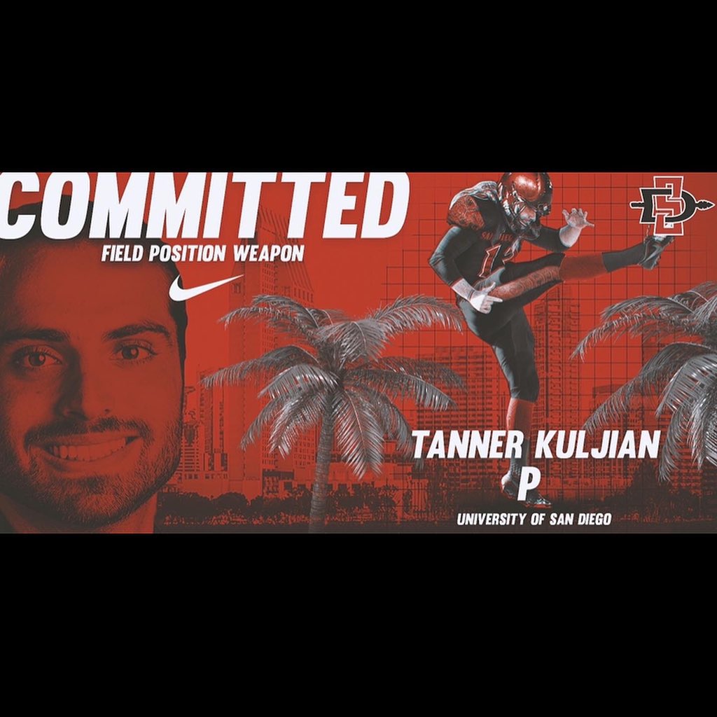 tkuljian's tweet photo. Thank you to everyone at USD that got me to this point. I’m excited to start my next chapter and grad transfer to SDSU!  @CoachDeakinSDSU @AztecFB https://t.co/soiWySavWq