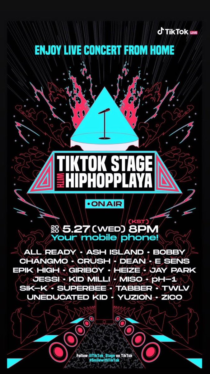 #iKONICGETREADY #iKONSCHEDULE

Today !!
May 27, 2020
At 8pm KST / 6pm WIB
TikTok Stage 'HIPHOPPLAYA' with BOBBY

Link : t.tiktok.com/i18n/share/use…

#iKON #아이콘 @YG_iKONIC #BOBBY #바비