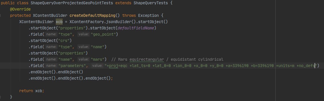 nknize's tweet image. Hey cool! Elasticsearch spatial projections are close. It&apos;s fun to index &amp;amp; search mars data using the custom Equidistant / Equirectangular cylindrical projection. @elastic @NASAMars @NasaCuriosity #spatialIndexing #oss4g