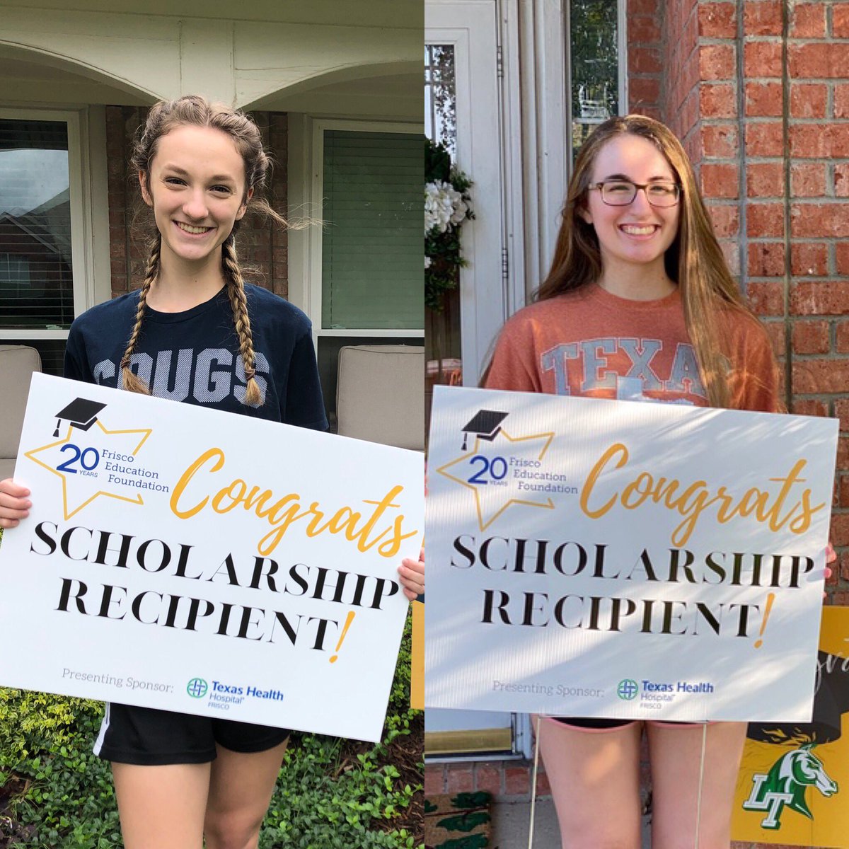 Congratulations to our <a href="/FriscoEF/">Frisco Education Foundation (FEF)</a> scholarship recipients, Lexi &amp; Emily! We’re so proud and know y’all have bright futures ahead! #ltbettertogether #fisdfineartsleads
