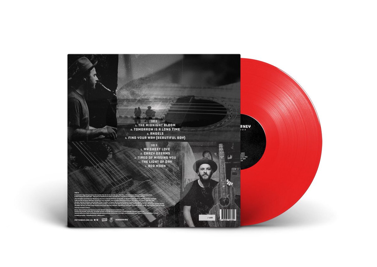 PatTierneyMusic's tweet photo. ‘Red Moon’ Limited Edition vinyl pre sales are now live on my website store. 
https://t.co/96rZsq5HKx 

⚡️🌴🌈
#vinyl #australianmusic https://t.co/f4jKBeuRqR