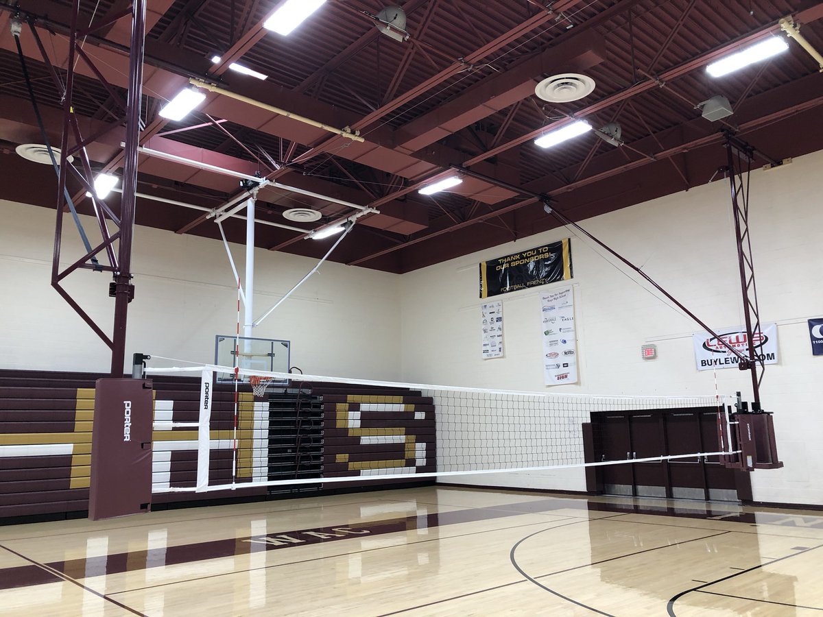 I think we’re ready for some Hays HS Lady Indian volleyball for 2020-21!  The nets are up and ready to go!