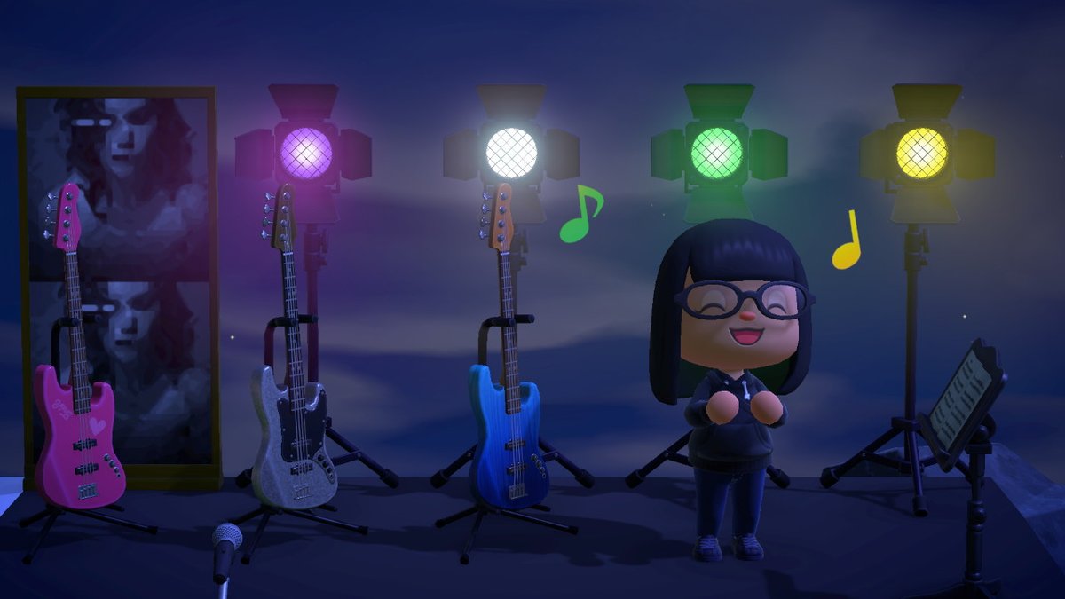 toxic_river's tweet photo. My friends and gf got these bass guitars for me! 
 #AnimalCrossing #ACNH #NintendoSwitch  #bassguitar https://t.co/aILoBWXw98