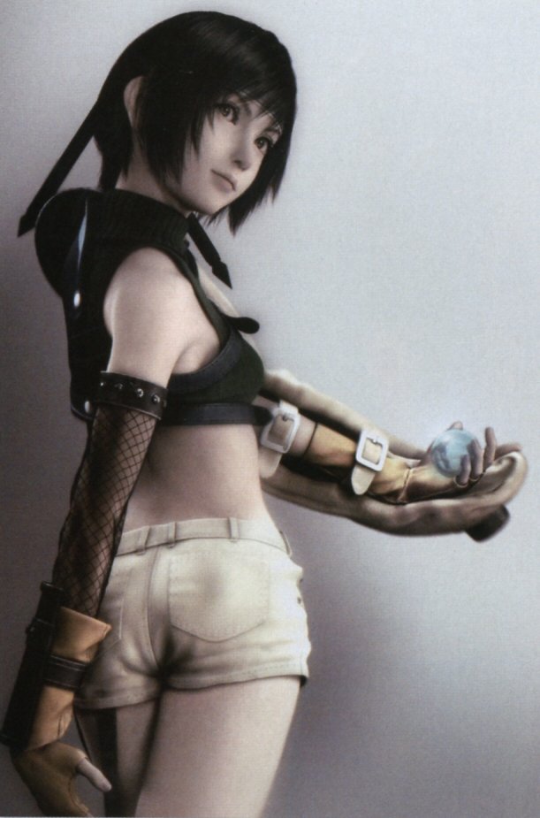 YUFFIE why are your shorts unbuttoned