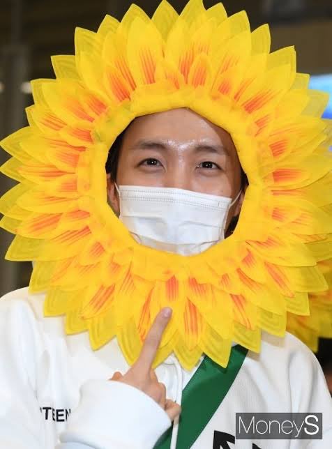 a thread of the cutest sunflowers: