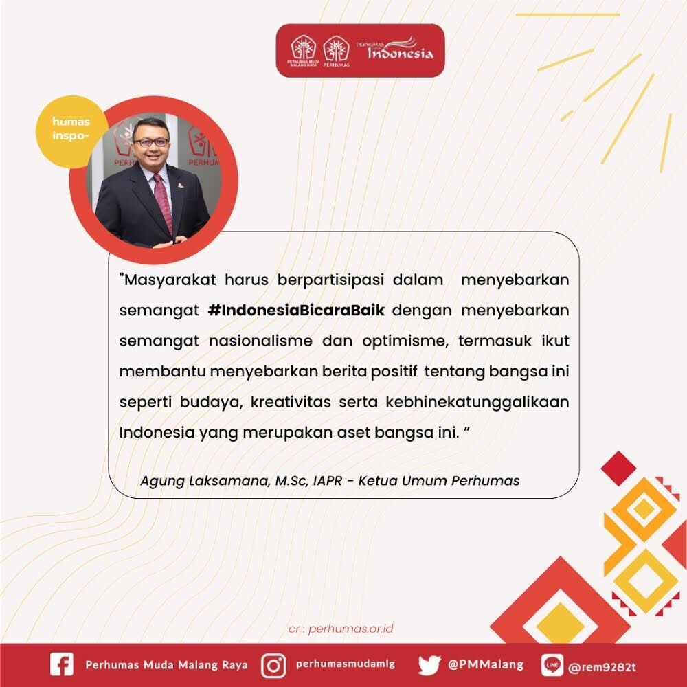 PMMalang's tweet photo. [Humas Inspo]

Hai sobat #PRMuda!

Apakah kalian tahu kampanye #indonesiabicarabaik yang sedang digaungkan akhir-akhir ini? Mari simak info berikut. 
Writer : Nadia Arsy
Design : Erlangga Firdaus

#Indonesiabicarabaik
#PerhumasMudaMalang
#PERHUMASIndonesia https://t.co/DB2riJSQBT