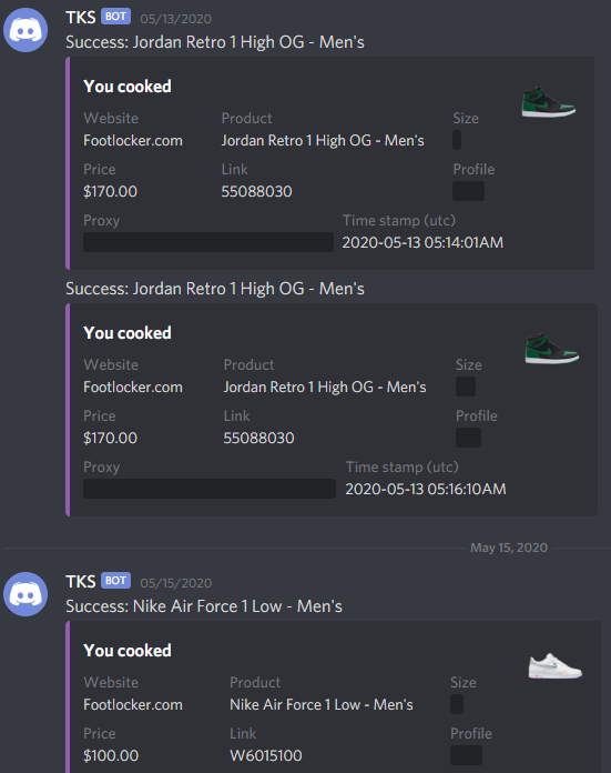 securrred's tweet photo. S/o to @theKickStation and @UnknownProxies for easy restock cops https://t.co/l0f801OM0h