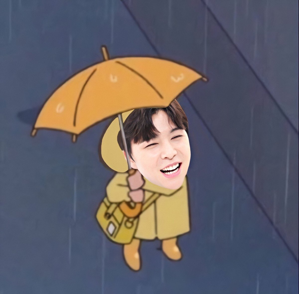 pallidlilac's tweet photo. น้องอย่ายืนตากฝนค้าบ มาเข้าร่มเร้วววว https://t.co/RccCPtnJsx