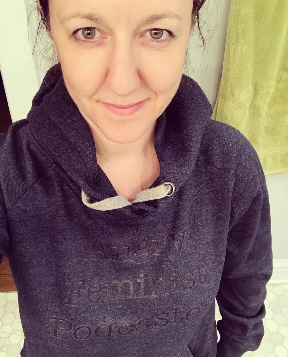 heelsofjustice's tweet image. HOJ co-host Katherine loves her new “Angry Feminist Podcaster” gear made by HOJ guest @Dahlialithwick‘s @Slate podcast @StrictScrutiny_!