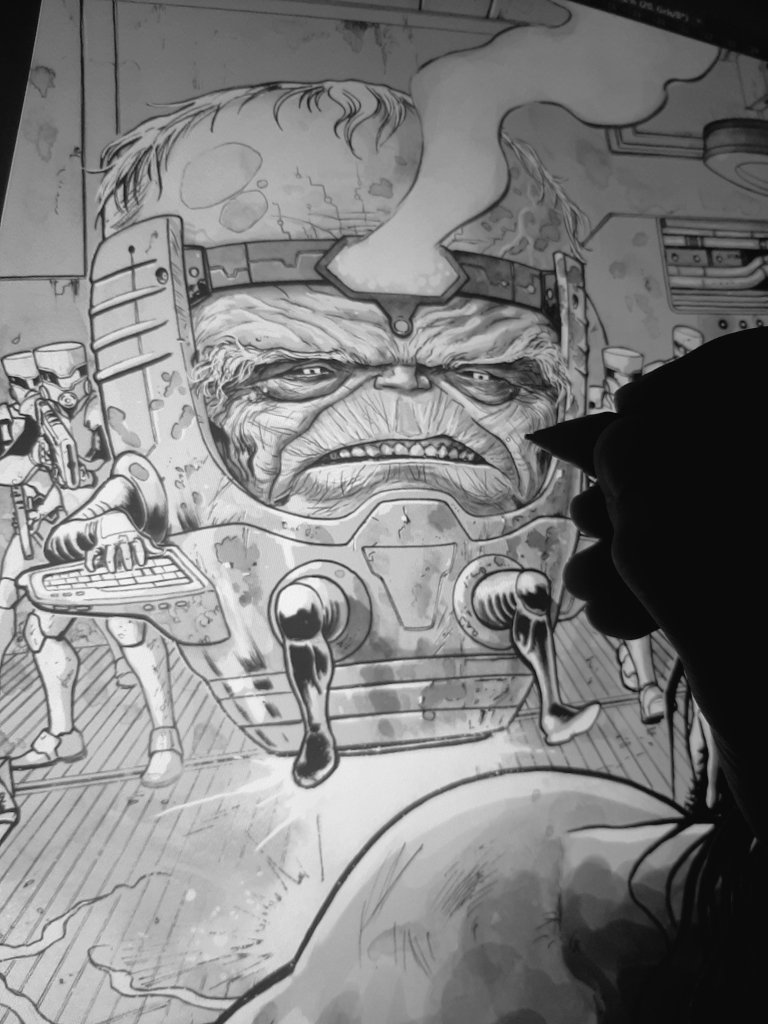 GermnPeralta10's tweet photo. MAESTRO: Creative Process

SCRIPT: #peterdavid
Colors: @aburtov 
Editors: @Wil_Moss
@MightyBrunstad 
MARVEL
#maestro #hulk #modok #aim #creativeprocess #sketch #ipadpro #pencil #inks #traditionalart #wacomcintiq #finaldetails #stepbystepohbaby #marvel #marvelcomics https://t.co/ukzCB5z9yw