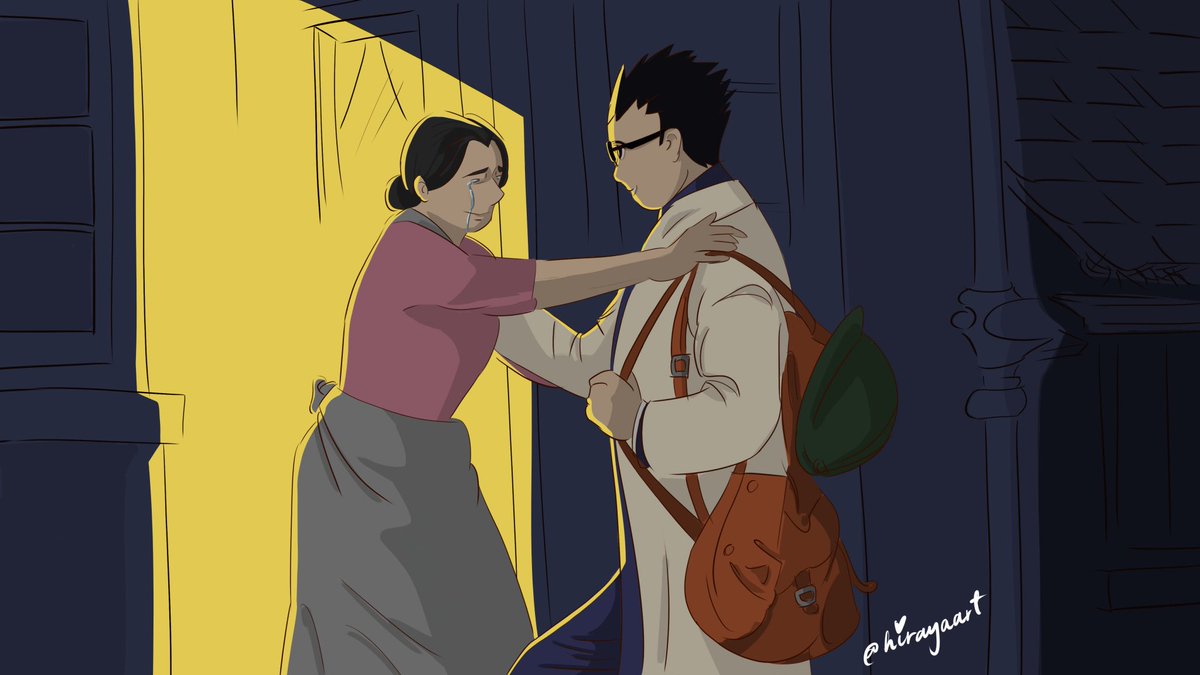 hirayaart's tweet photo. Moms Made Fullmetal Day 4: Victory
“Tadaima...kaasan.”

Fuery comes home after fighting in Creta and the Promised Day 🥺💕 first ever lighting study, the second piece in Moms Made Fullmetal #momsmadefullmetal2020 #art #fanart #victory #kainfuery #fuery #fma #anime #manga #fanart https://t.co/gwJ8JmVCmn